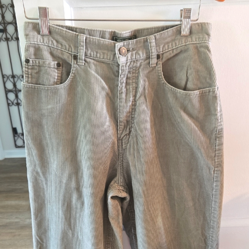 Eddie Bauer Women's Grey Corduroy Pants